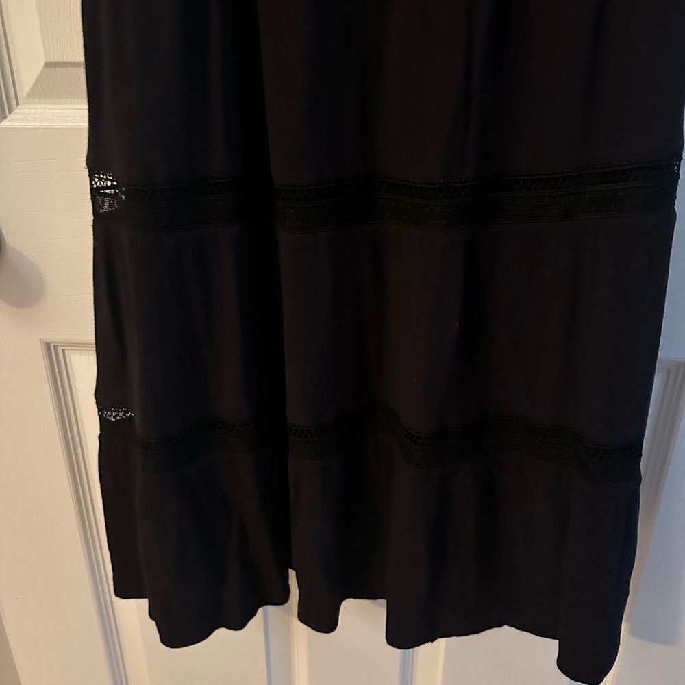 Loft Black Midi Ruffle Dress - Picture 5 of 5